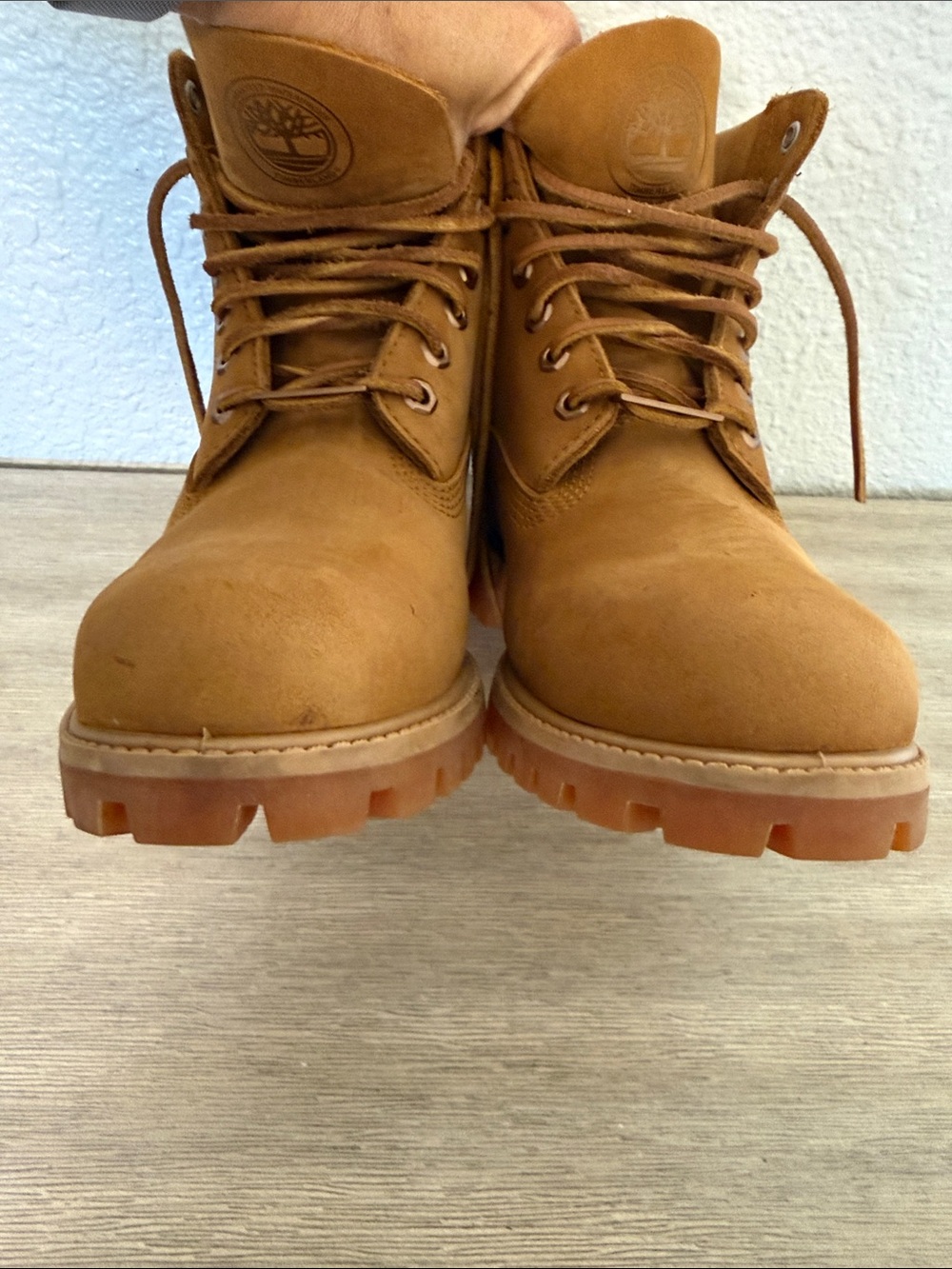 Timberland Premium 6-Inch Waterproof Wheat Nubuck Lace-Up Women's Work Boots - Picture 10 of 15